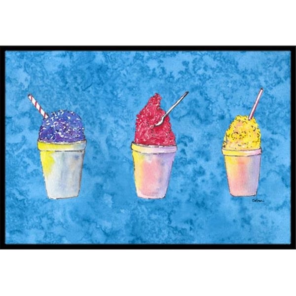 Carolines Treasures 8780JMAT Snowballs & Snowcones Indoor Or Outdoor Doormat; 24 x 36 in. 8780JMAT - main